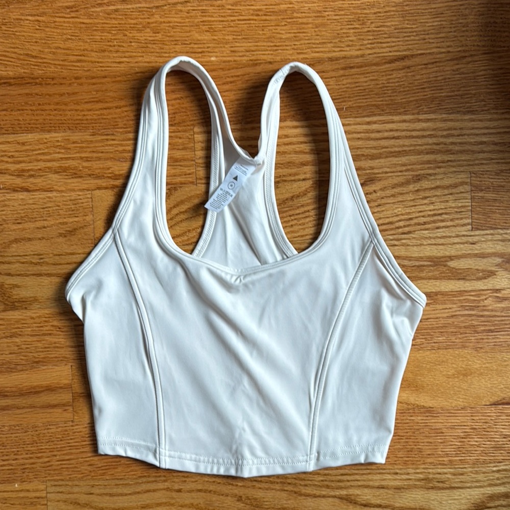 Balance Athletica White Racerback Top